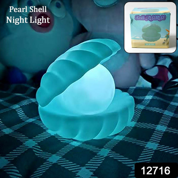 Pearl Shell Night Lamp Decorate Desk Lights Nursery Toy Lamp Led Pearl Shell Night Lights for Bedroom & Home (Small Battery Operated) - dailyneed.life