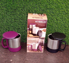 Stainless Steel Coffee/Tea Cup, Stainless Steel Lid Cover Hot Coffee/Tea Mug Hot Insulated Double Wall Stainless Steel, Coffee and Milk Cup with Lid & Handle Easy To Carry - Coffee Cup (1 Pc) - dailyneed.life
