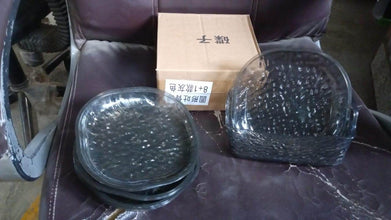 Plastic Household Plates Dinner Plates Dish Tray Skewer Bone Plate Set (9 Pcs Set) - dailyneed.life