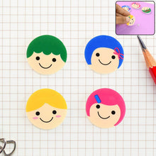 Cute Cartoon Face Erasers for School & Stationery Use (4 Pc) - dailyneed.life