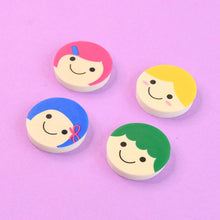 Cute Cartoon Face Erasers for School & Stationery Use (4 Pc) - dailyneed.life