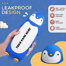 Customize Penguin Water Bottle Penguin Cartoon Water Bottle (Customize Your Name On This Bottle) - dailyneed.life
