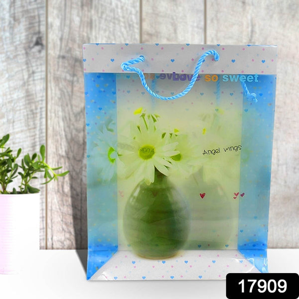 Plastic Transparent Bag With Handle (1 Pc / 34 x 26 Cm) - dailyneed.life