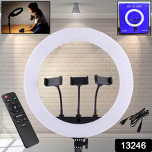 18 Inch LED Ring Light with 3 Colour Modes & 3 Mobile Holders, Remote Control (1 Set) - dailyneed.life