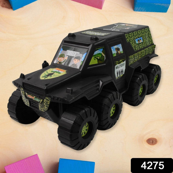 Big Military 8-Wheel Plastic Car Toy (1 Pc) - dailyneed.life