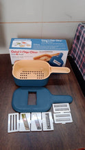 Vegetable Slicer Cutter - 6 Blades Kitchen Accessories, Tools & Appliances with Container & Handle (1 Set) - dailyneed.life