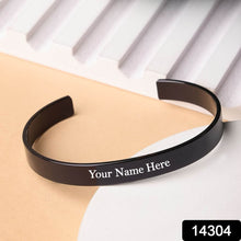 Customized / Personalized Stylish Kada Bracelet (1 Pc / Black) - dailyneed.life