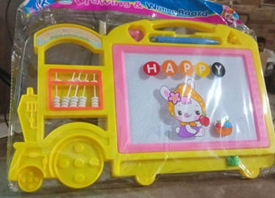 Bus Shape Drawing & Writing Slate Board for Kids (1 pc / 32 × 21 Cm) - dailyneed.life