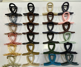 Plastic Hair Clamp Grip, Simple Matte Hair Barrette Clamp (1 Pc) - dailyneed.life