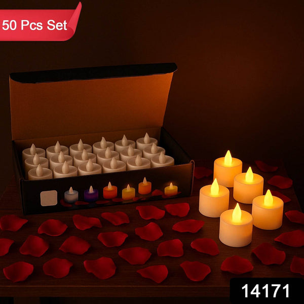 Flameless LED Tealight Candles, Diwali (50 Pc) - dailyneed.life