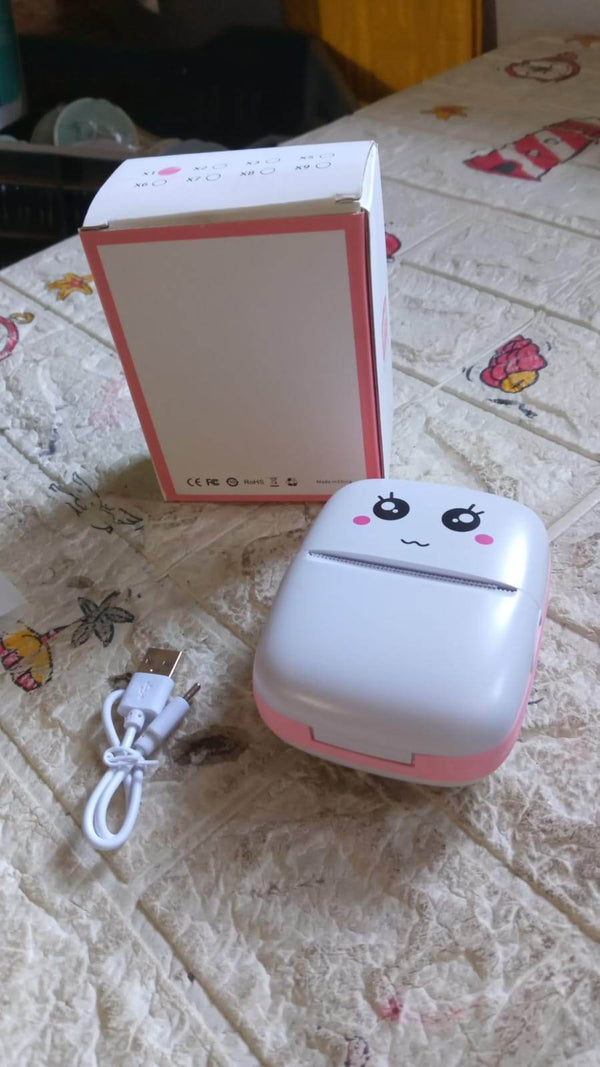 Pocket Mini Bluetooth Thermal Printer – Wireless Smart Printer for Photos (Includes 1 Roll Paper) - dailyneed.life