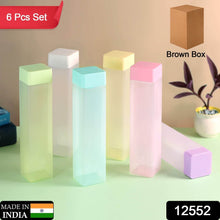 Large Capacity Plastic Water Bottle | Set of 6 | Square Water Bottle (940ml each) - dailyneed.life