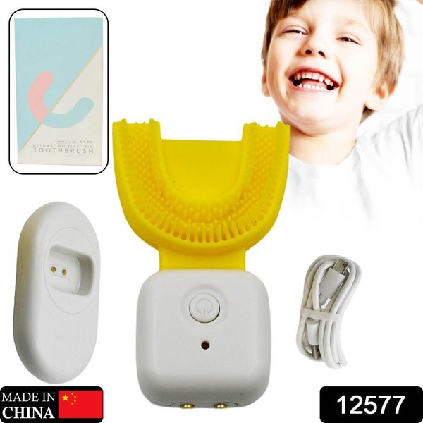Ultrasonic Electric Toothbrush U Shaped Automatic Toothbrushes for Teeth Whitening Rechargeable, Waterproof Training Toothbrushes for Kids Children's (1 Pc) - dailyneed.life