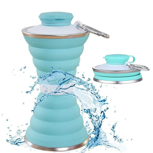 Silicone Collapsible Water Bottle for Camping & Sports (BPA Free, Leak Proof) - dailyneed.life