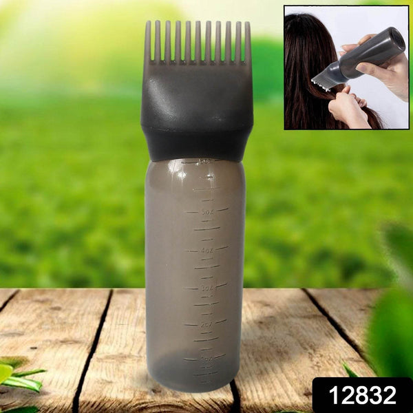 Comb Applicator Bottle, Hair Oil Applicator Bottle for Hair Dye Bottle Applicator Brush with Graduated Scale, Professional Brush Applicator Comb Hairdressing Coloring Styling Tool (1 Pc), Hair accessories - dailyneed.life