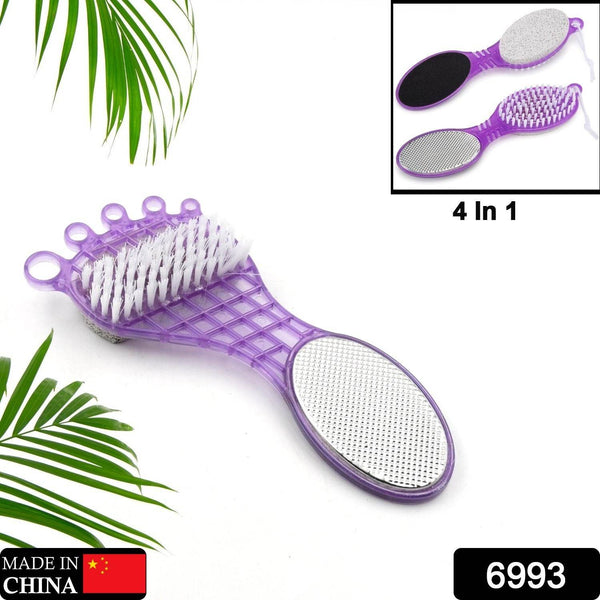 4 in 1 Pedicure Tool – Pumice, Brush, Scrubber & File for Soft Feet - dailyneed.life