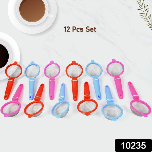 Plastic Multipurpose Tea and Coffee Strainer (Pack of 12 Pcs) - dailyneed.life