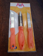 3in1 Multipurpose Stainless Steel Classic Kitchen Knife Set of 3 for Fruits and Vegetable Chopping / Cutting / Peeling, Kitchen Knife / Vegetable Peeler / Plain Knife - dailyneed.life