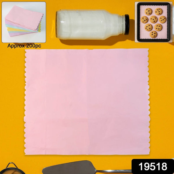 Multi-Color Oil-Absorbing Baking Paper Sheets Approx 200 Pcs - dailyneed.life
