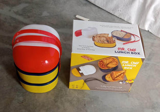 Mr. Chef Smart Lunch Box Capsule shape strap-on lunch box with water bottle and handle - dailyneed.life