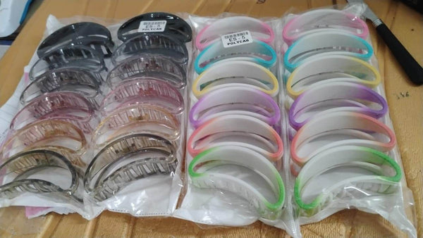 Plastic Hair Clamp Grip, Simple Matte Hair Barrette Clamp (12 Pc) - dailyneed.life