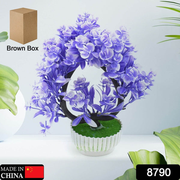 Artificial Flower Plant with Cute Pot – Perfect for Home & Office Decor (1 Pc) - dailyneed.life