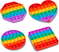 MIX PATTERN RAINBOW COLOR PUSH BUBBLE FIDGET SENSORY TOY (ONLY 1PC) - dailyneed.life