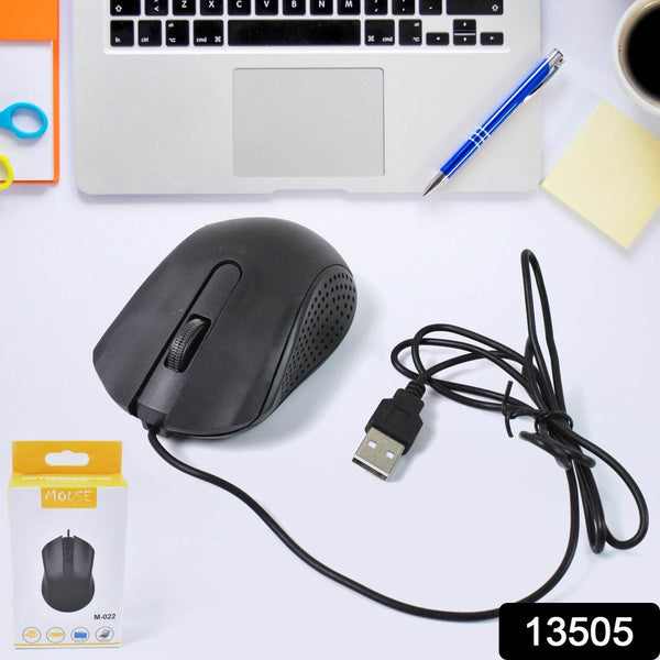Computer / Laptop Wired Optical Mouse, M-022 (1 Pc) - dailyneed.life