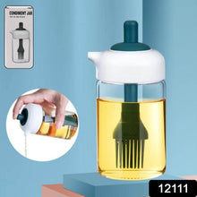 2 in 1 Glass Oil dispenser jar / Bottle with brush (1 Set) - dailyneed.life