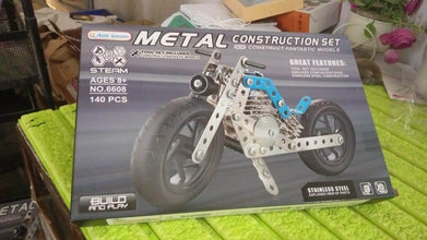 Metal Bike Creative Mechanical Construction Engineering Kit 140 Part of Bike Tool / 1 Set 】 - dailyneed.life