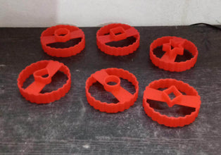 Easter Cookie Cutter Set - Plastic Biscuit Cutting Tools for DIY Baking & Cake Decoration (6-Piece) - dailyneed.life