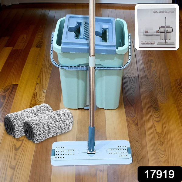 2-in-1 Flat mop and Bucket Set - dailyneed.life