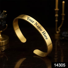 Customized / Personalized Stylish Kada Bracelets (1 Pc / Golden) - dailyneed.life