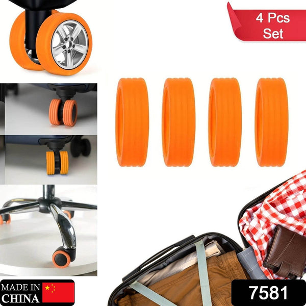 Silicone Suitcase Wheel Covers – Noise Reduction & Protection (4 Pc Set) - dailyneed.life