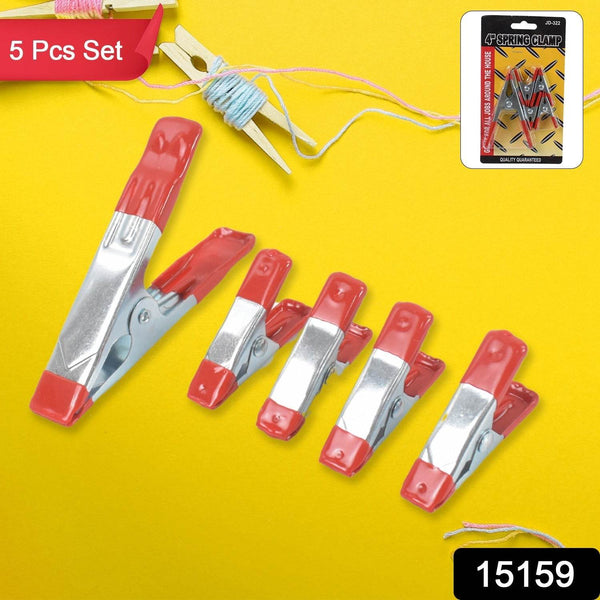 Metal Spring Clamps, Heavy Duty Spring Metal Clips Clamp (5 Pcs Set) - dailyneed.life