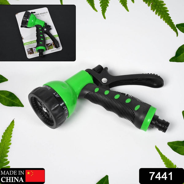 Hose Nozzle Garden Hose Nozzle Hose Spray Nozzle with 8 Adjustable Patterns Front Trigger Hose Sprayer Heavy Duty Metal Water Hose Nozzle for Cleaning, Watering, Washing, Bathing - dailyneed.life