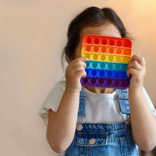 MIX PATTERN RAINBOW COLOR PUSH BUBBLE FIDGET SENSORY TOY (ONLY 1PC) - dailyneed.life