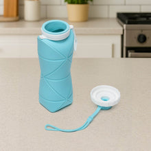 600ml Collapsible Silicone Water Bottle for Travel, Sports, Gym & Office (1 Pc) - dailyneed.life