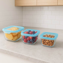 Premium Quality 3-Piece Square Glass Food Storage Container / Bowl Set - dailyneed.life