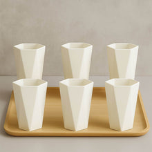 Hexagon Shape Plastic Drinking Glass Set (6 Pc) - dailyneed.life