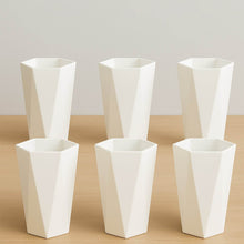 Hexagon Shape Plastic Drinking Glass Set (6 Pc) - dailyneed.life