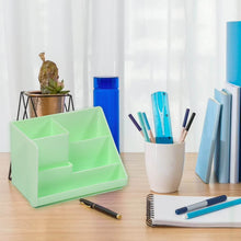 Stationary Holder Desk Organizer Space Saver Storage Stand Pen, Pencil Holder Multi Compartments Stationery Holder ( Color Box ) - dailyneed.life