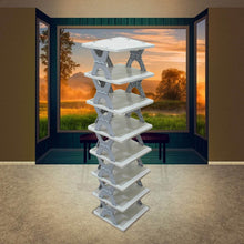 Foldable Shoe Rack (1 Pc, 8 Layers): Space-Saving, Entryway Storage - dailyneed.life