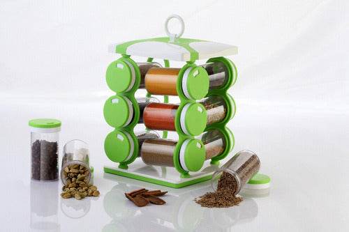 Spice jar Set - Food Grade Plastic 12pcs Spice jar (Brown Box) - dailyneed.life
