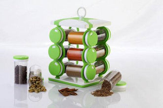 Spice jar Set - Food Grade Plastic 12pcs Spice jar (Brown Box) - dailyneed.life