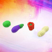 Mini Cute Vegetable & Fruit Erasers (4 Pc): Pencil Rubbers for Kids - dailyneed.life