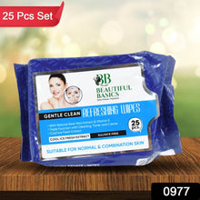 Refreshing Wet Wipes for Face | Facial Cleansing | Refreshing & Skin Hydration| Soothing for skin | pH Balance & Alcohol Free | Nourishing with Fruit extract | 25 Wipes - dailyneed.life