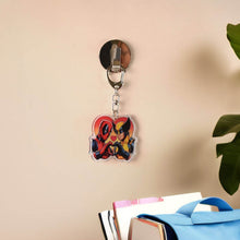 Stylish Acrylic Cartoon Character Keychain with Metal Clip (1 Pc) - dailyneed.life