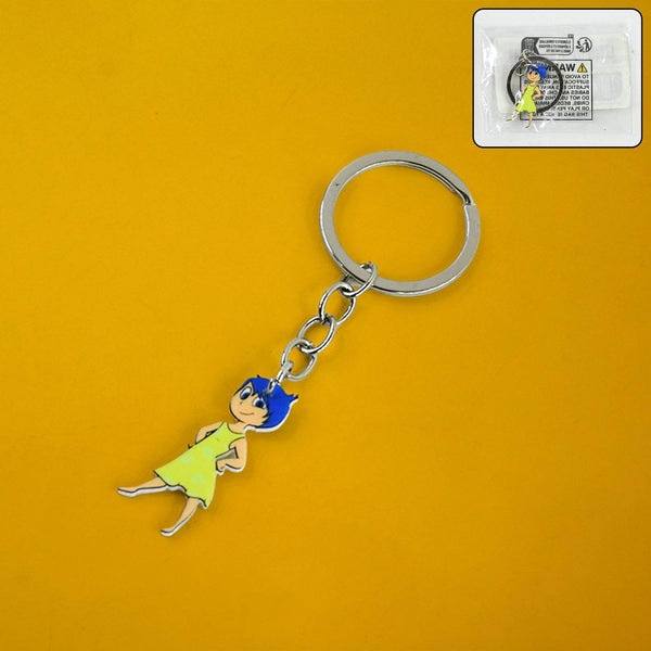 Cartoon Character Soft PVC Keychain with Haired Girl Design (1 Pc) - dailyneed.life