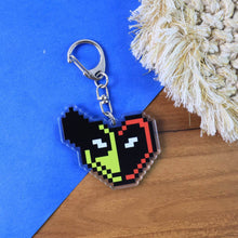Pixel Style Acrylic Cartoon Keychain with Funky Design (1 Pc) - dailyneed.life
